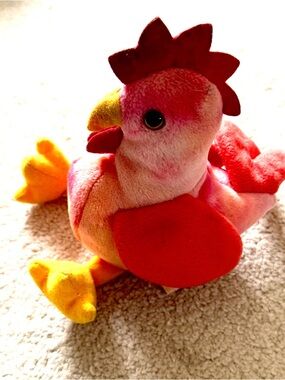 TY Beanie Baby Strut The Rooster